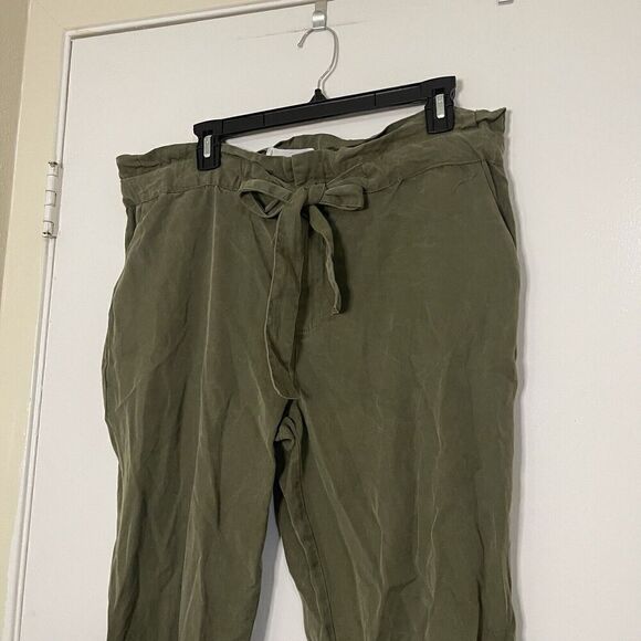 Mango MNG casual green drawstring jogger pants size US Small - Picture 5 of 6